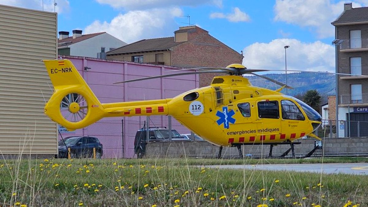 Imatge d'arxiu de l'helicòpter del SEM a la base de Tremp