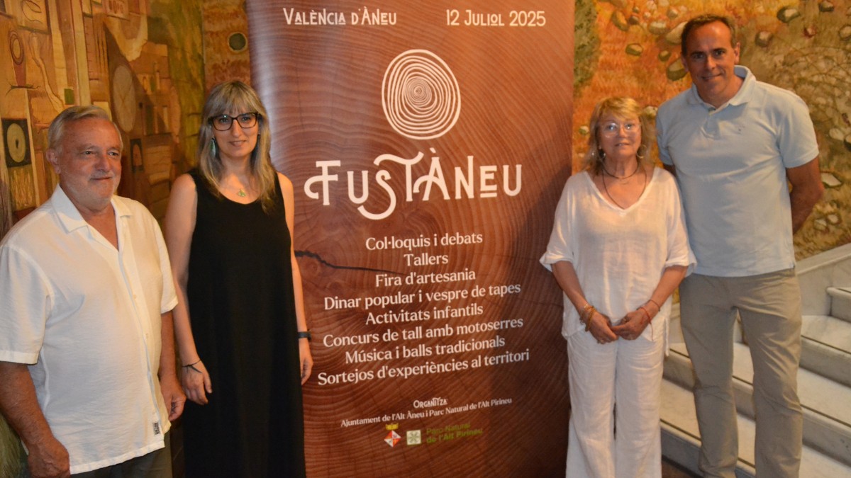 Presentació de la Fira del Bosc i la Fusta, FustÀneu, el passat 2 de juliol