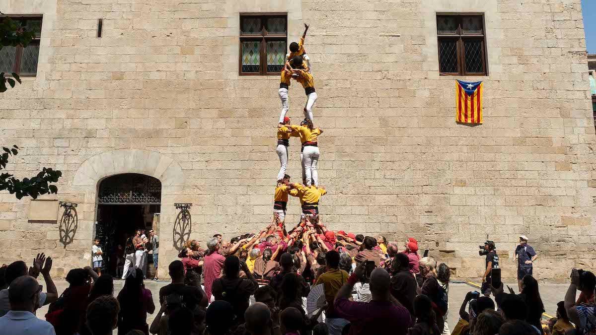 Els Malfargats, durant la diada