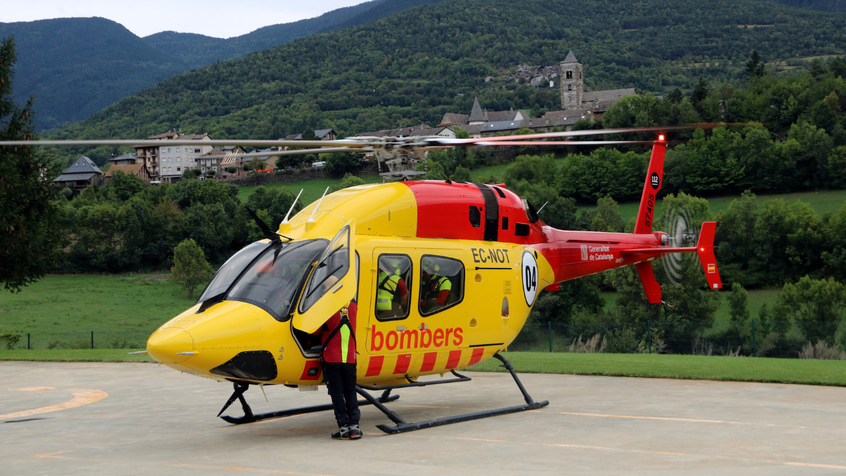 Imatge d'arxiu de l'helicòpter del SEM a Tírvia