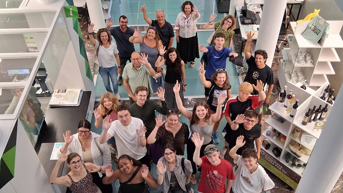 Imatge dels joves participants al camp de treball