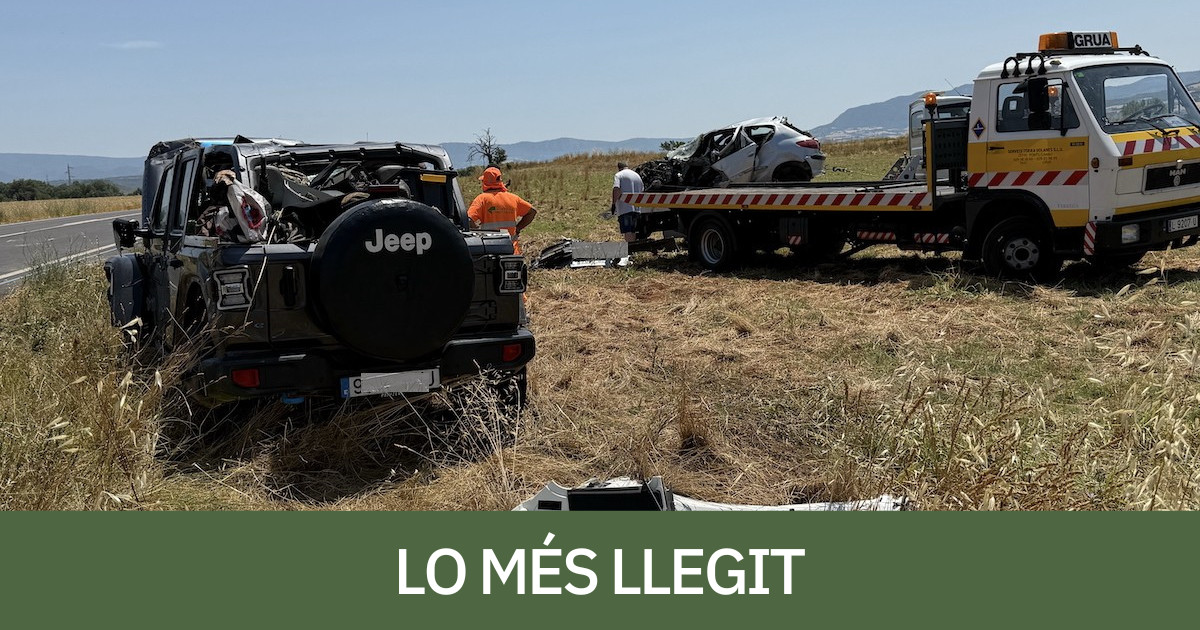 Imatge de l'accident mortal de Vilamitjana