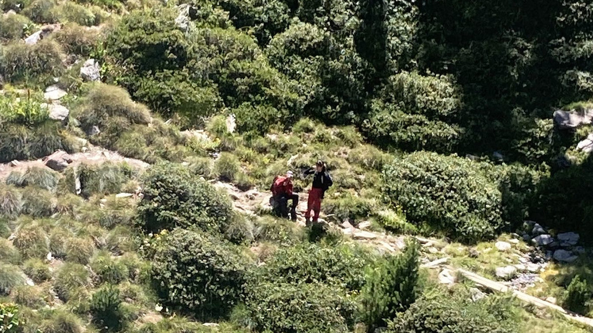 Imatge del rescat prop de l'estany de Sotllo