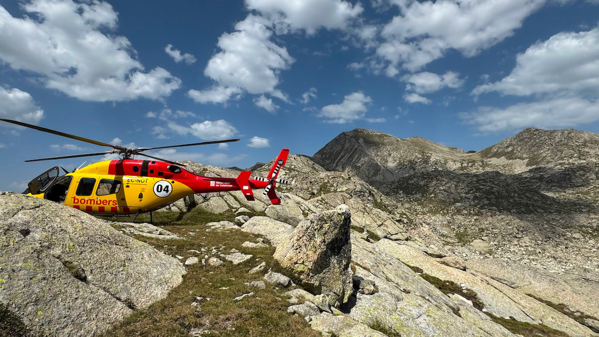 Imatge del rescat prop de l'estany de Saburó
