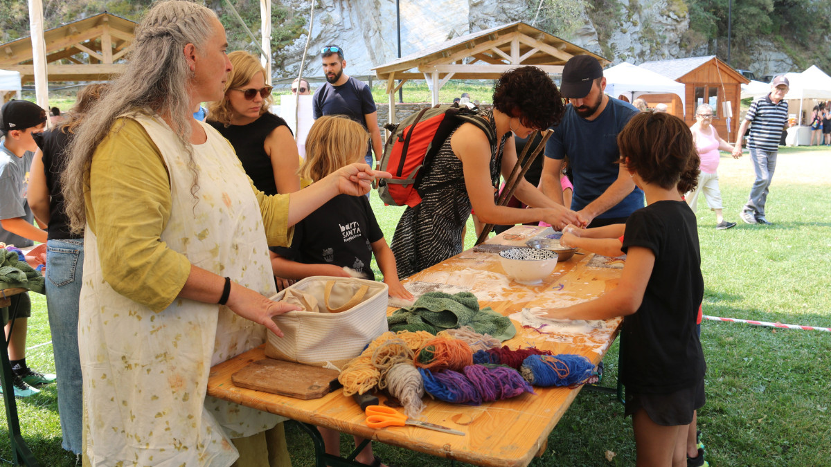 Taller de llana al Festival Pirineu Pastor