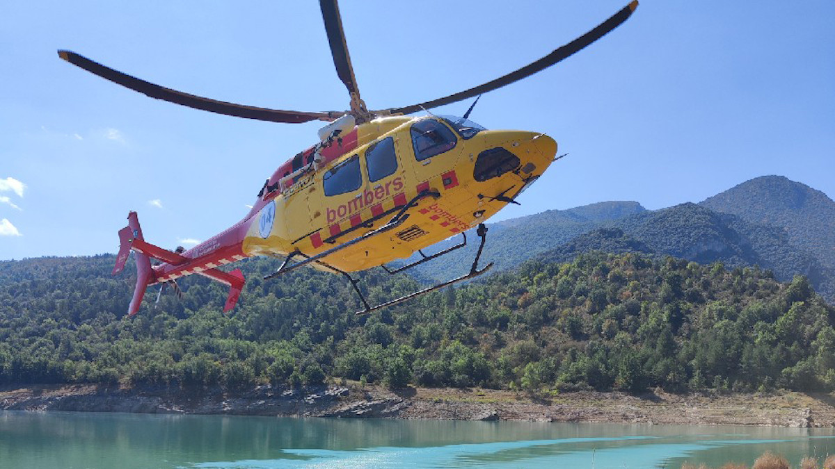 Imatge del rescat al congost de Mont-rebei