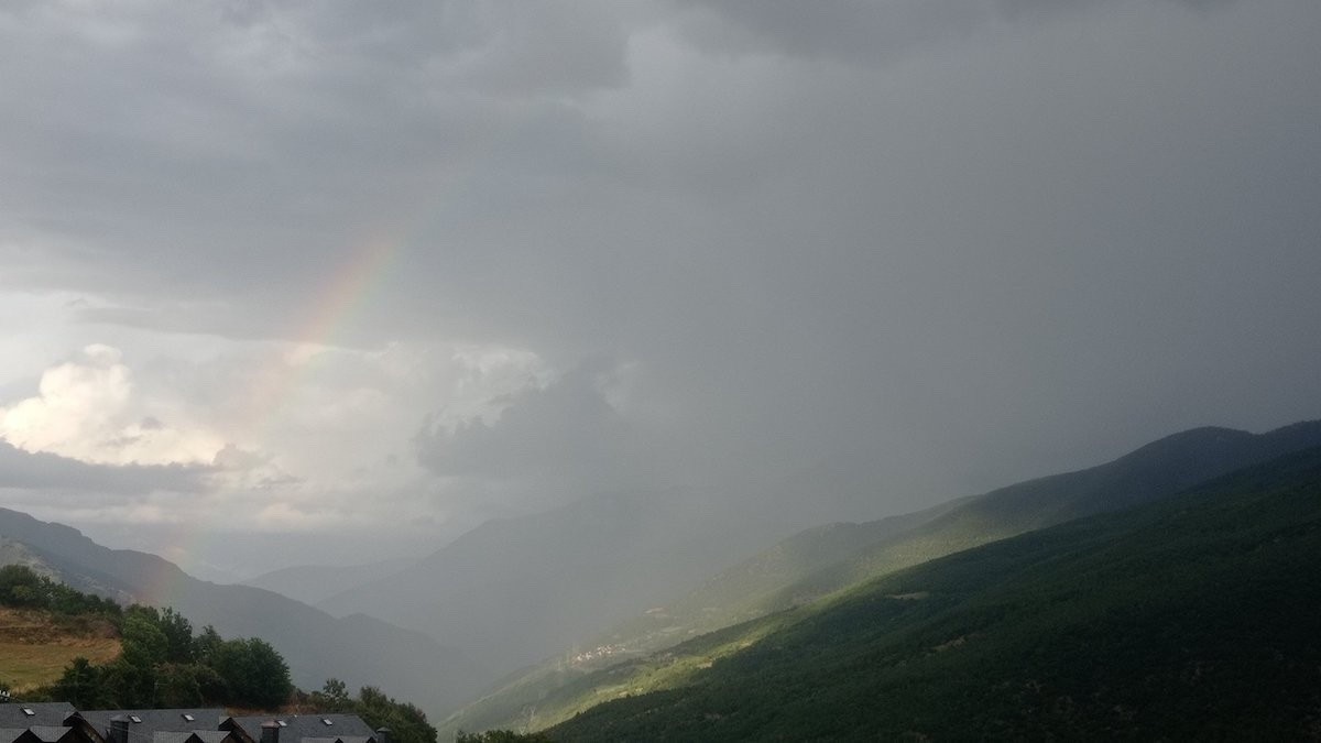 Una tempesta al Pallars Sobirà en una imatge d'arxiu
