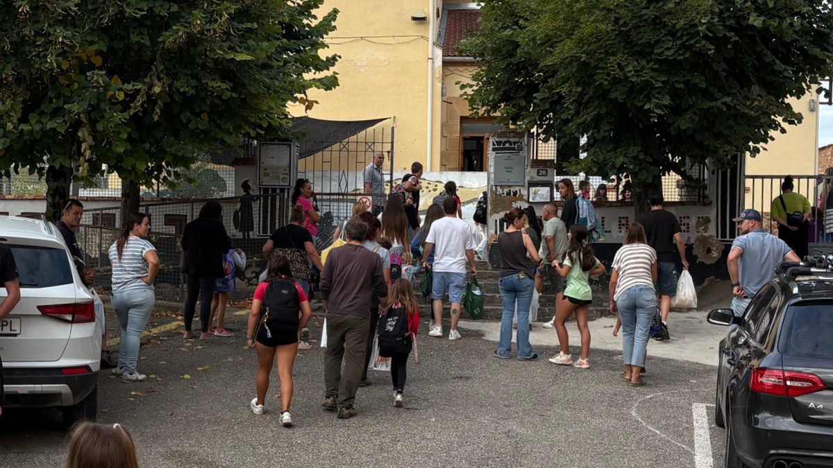 Primer dia de curs a l'Escola AESO d'Isona