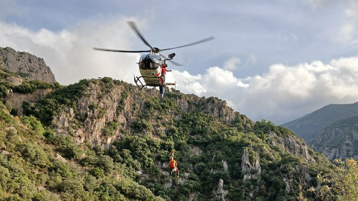 Imatge d'un rescat dels Bombers, aquest cap de setmana, fora del Pallars