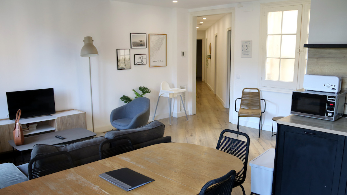 Interior d'un pis turístic, en imatge d'arxiu