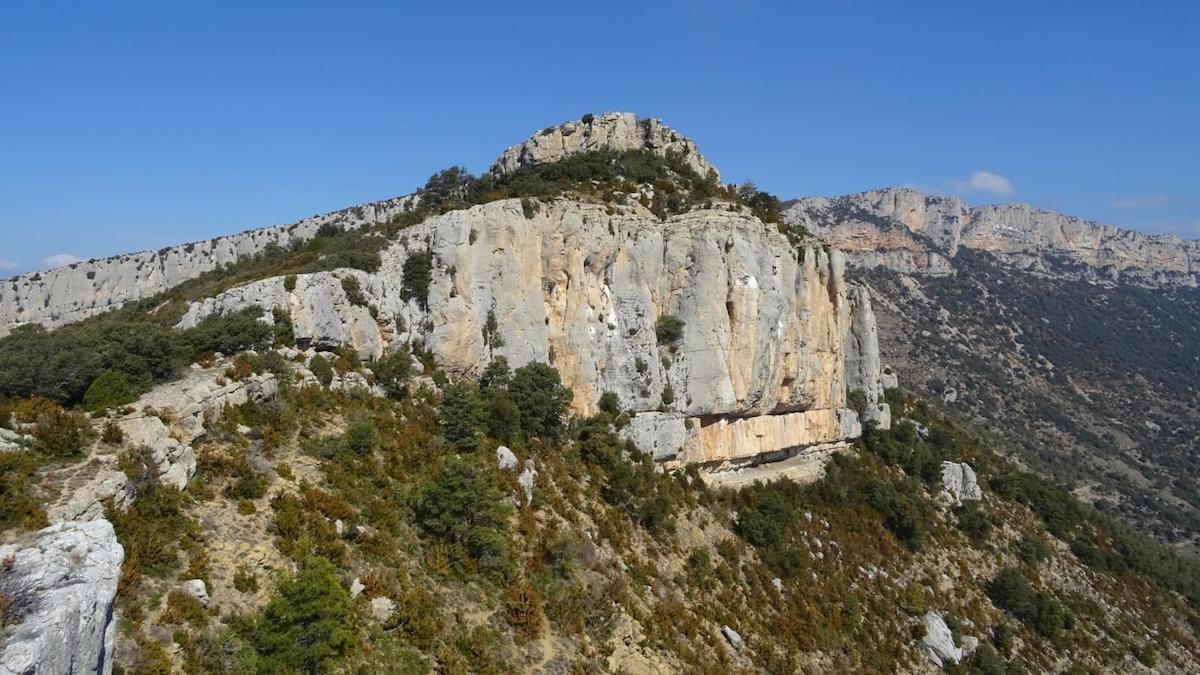 Imatge del roc de Sarsús, a Abella de la Conca