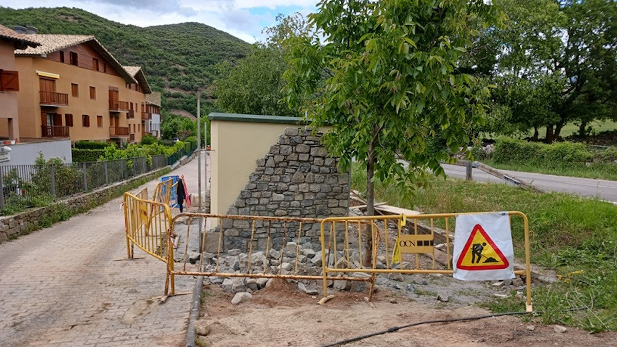 Imatge del nou centre de transformació construït a la Pobleta de Bellveí