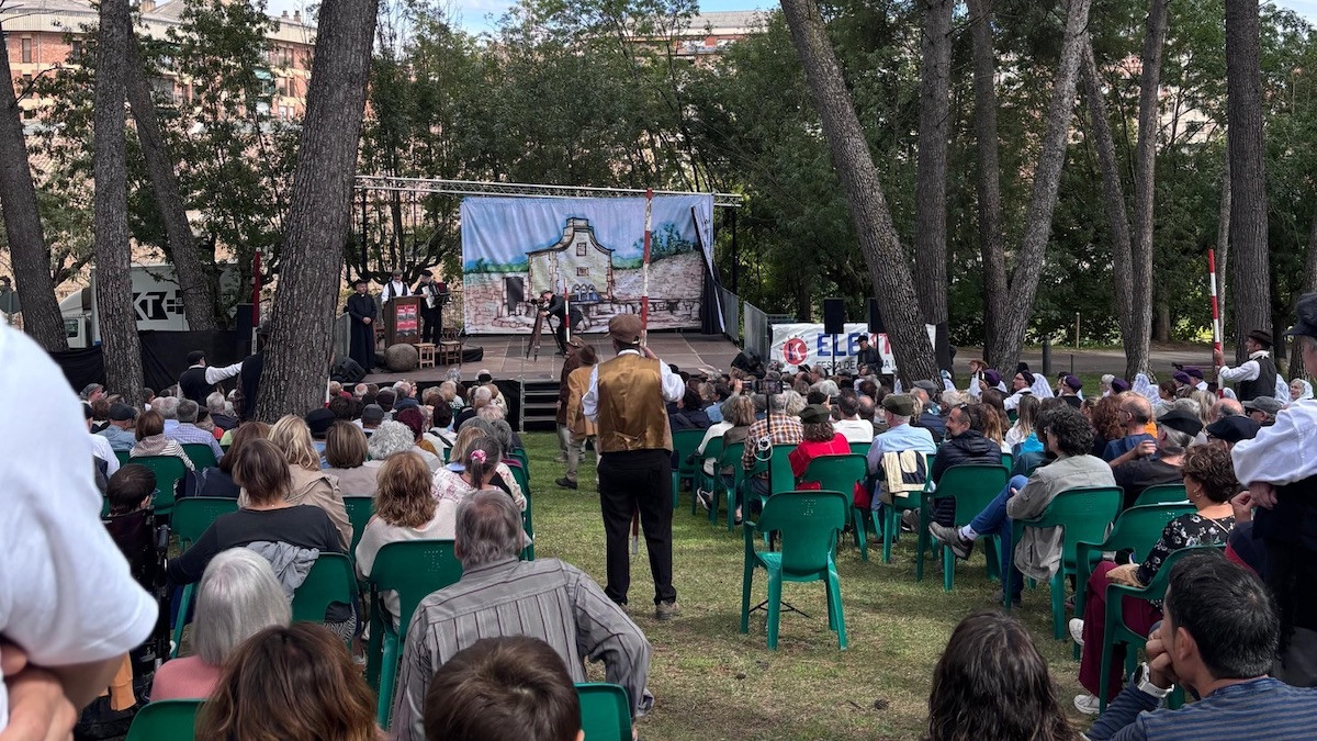 Imatge de l'espectacle de recreació històrica d'aquest diumenge