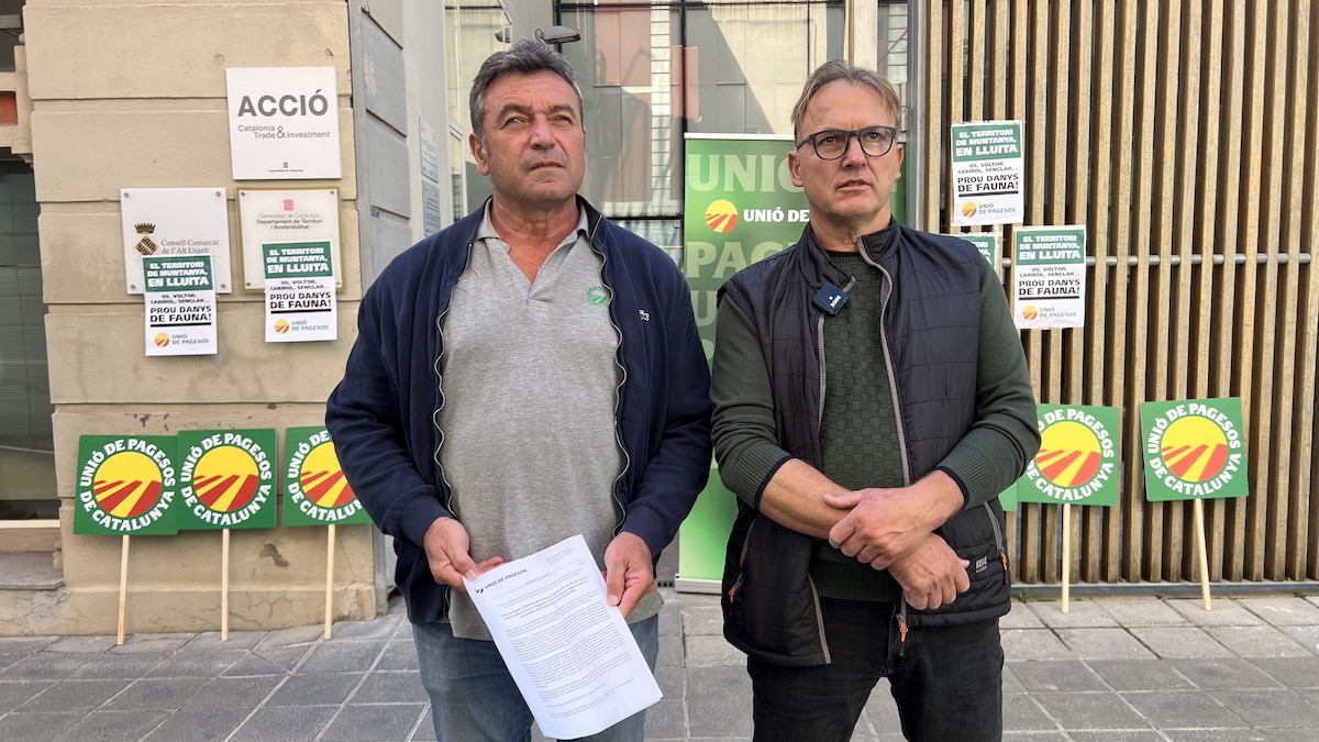 Vicente i Guitart, aquest dimarts durant la roda de premsa