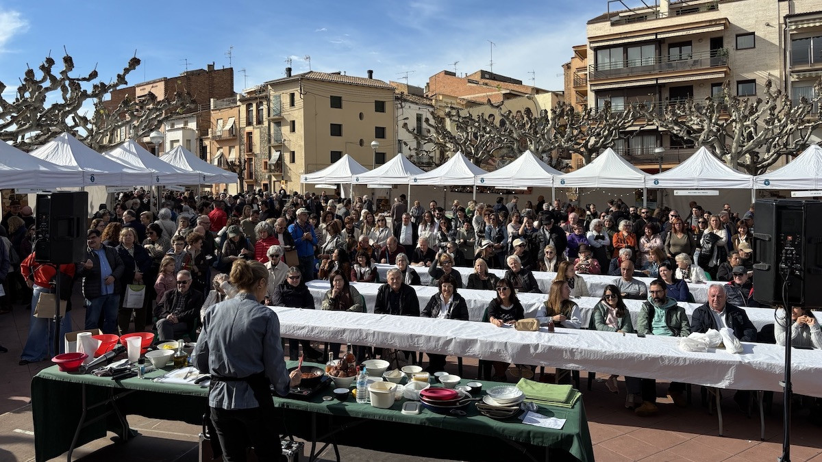 La demostració de cuina d'Ada Parellada ha comptat amb molta participació