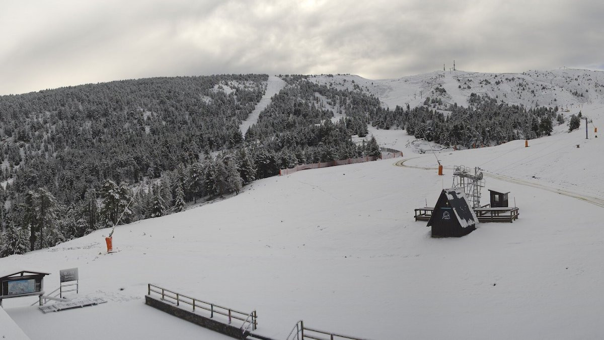 La nevada ha canviat completament la imatge de l'estació de Port Ainé