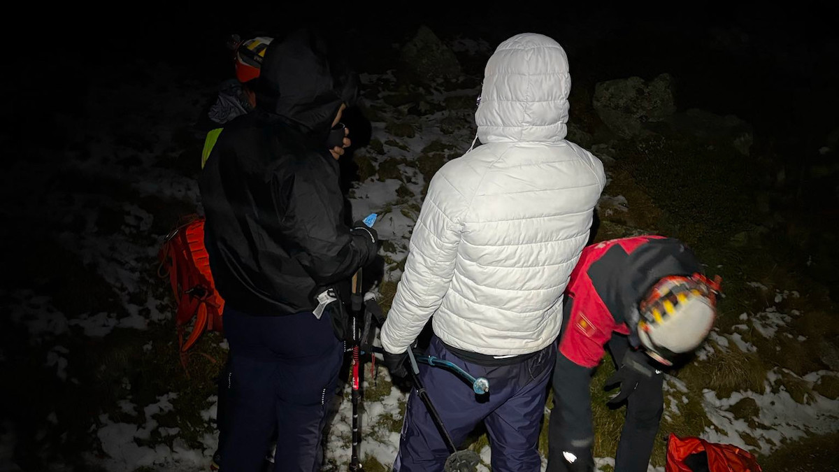 Imatge d'un altre rescat nocturn dels Bombers aquest cap de setmana