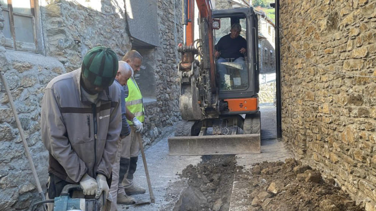 Imatge dels treballs que s'estan efectuant aquests últims dies