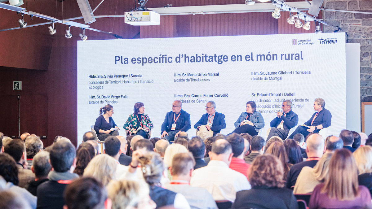 Imatge d'una de les taules de debat de la jornada