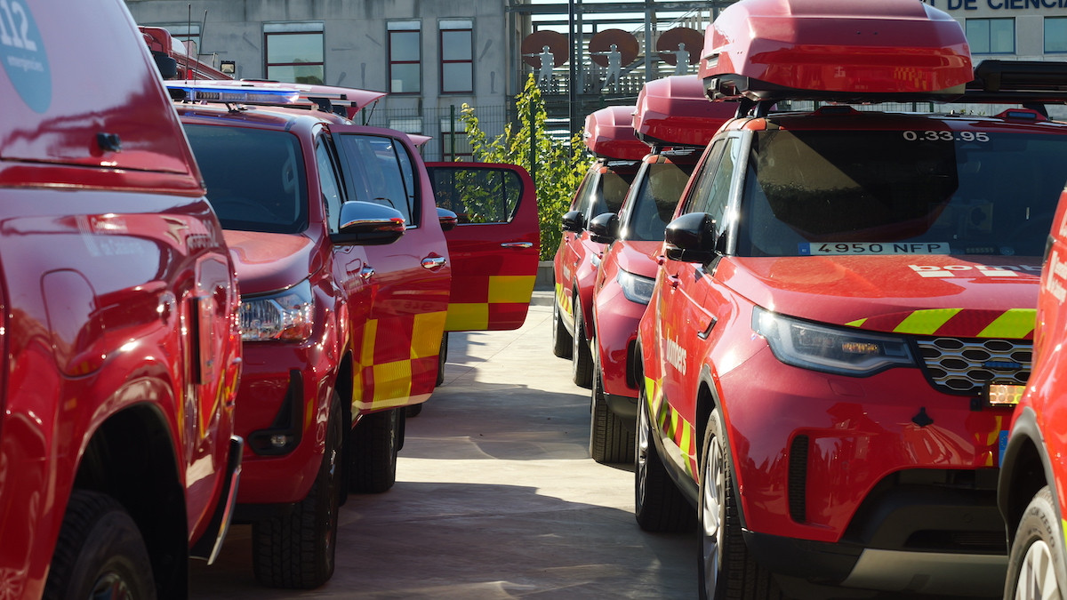 Imatge dels vehicles a punt de ser distribuïts arreu del país