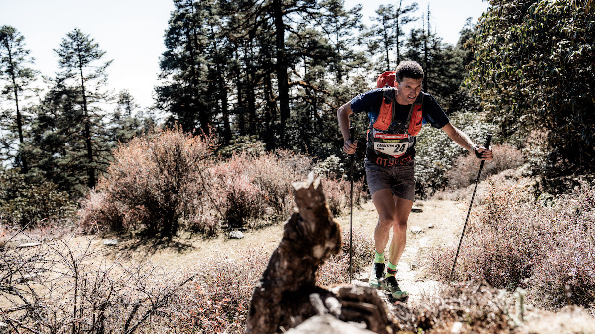 Abel Carretero participant a l'Everest Trail Race