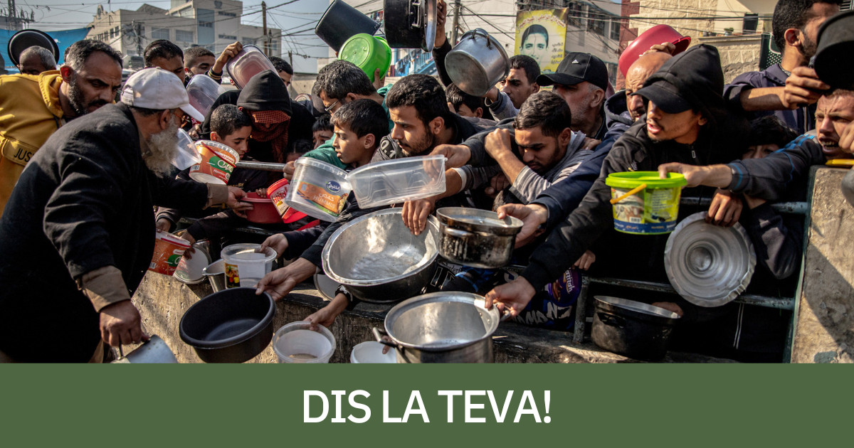 Refugiats palestins esperant ajuda humanitària