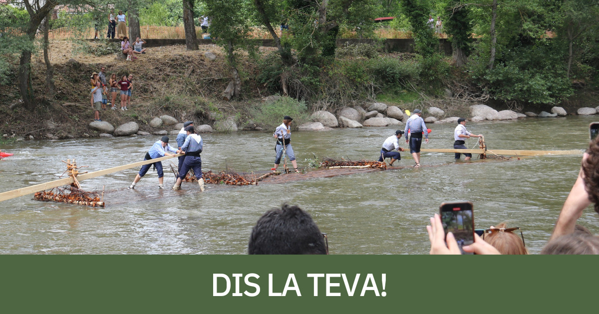 Els raiers de la Noguera Pallaresa durant la baixada del darrer estiu