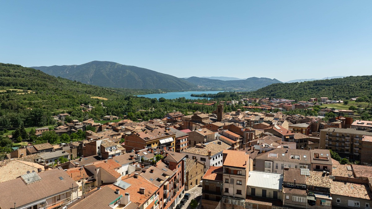 Vista aèria de la Pobla de Segur