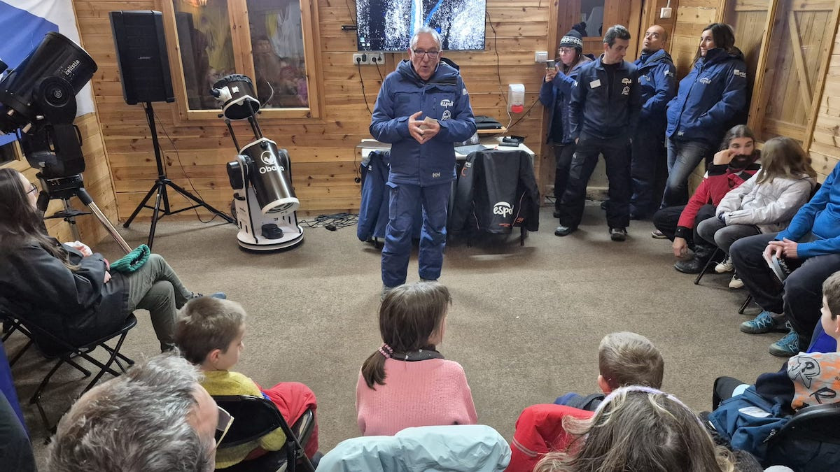 El director de l'estació, Xavier Bigordà, presentant la jornada