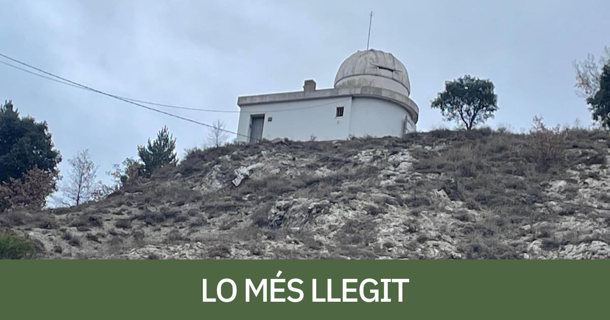 La cessió de l'observatori de Senterada ha generat interès entre els lectors del diari