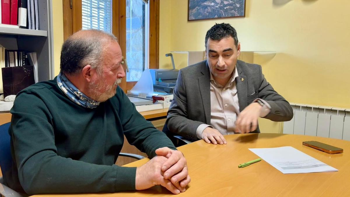 Toló i Jiménez, durant la visita d'aquest dimarts