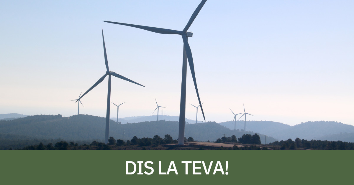 Aerogeneradors en un municipi català