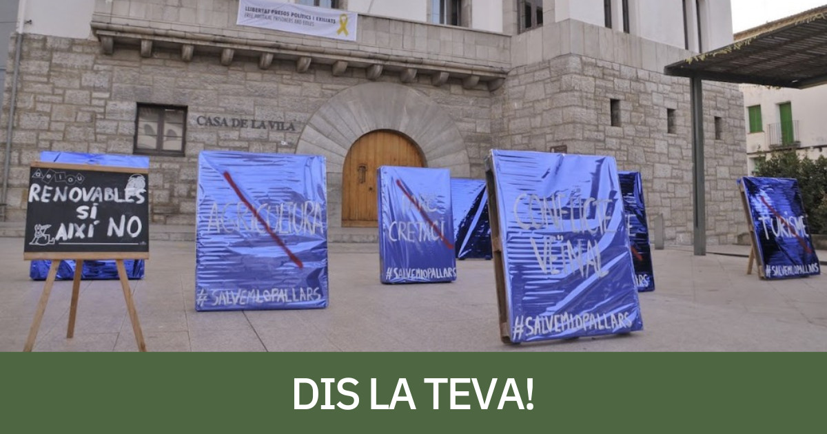 Acció reivindicativa de Salvem lo Pallars en imatge d'arxiu