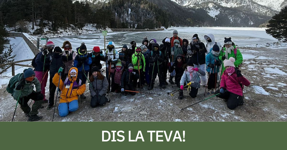 Els alumnes durant la visita a Aigüestortes