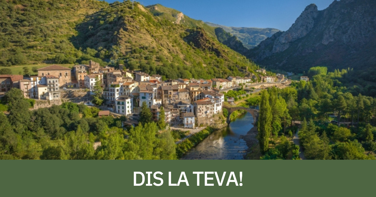 Vista aèria de Gerri de la Sal