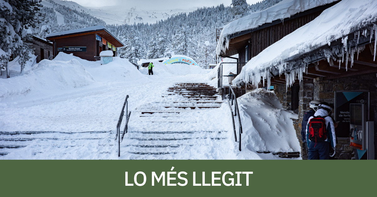 La gran quantitat de neu a Port AIné ha centrat l'atenció informativa del mes