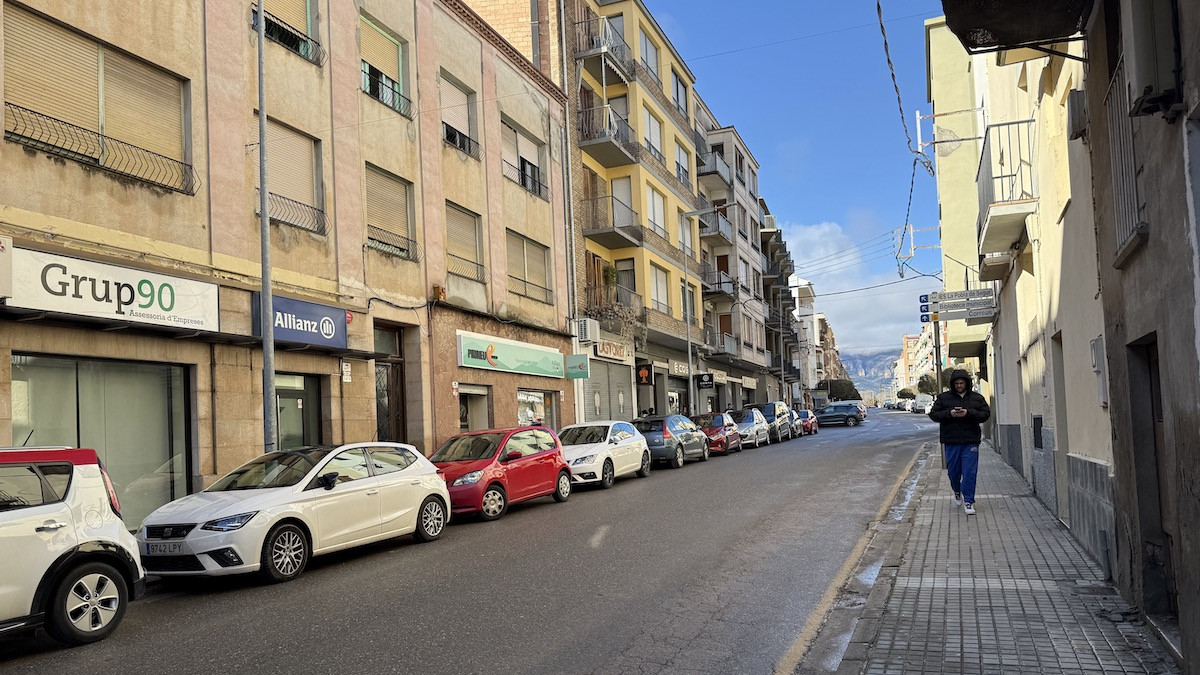 L'avinguda Sant Miquel del Pui de la Pobla de Segur