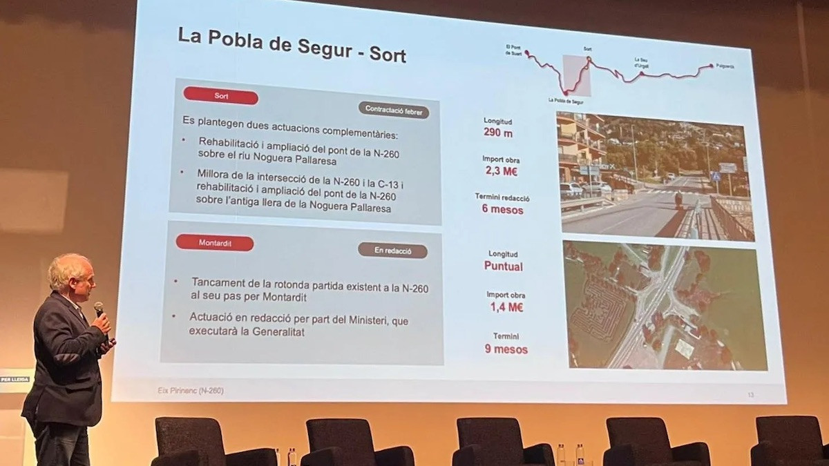 Les actuacions van ser presentades pel Govern el dissabte a Tremp