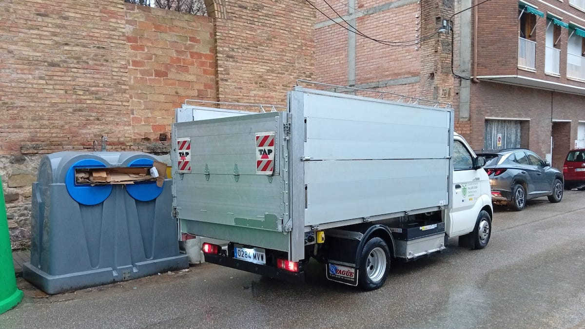 Els contenidors desapareixeran properament dels carrers de la Pobla de Segur