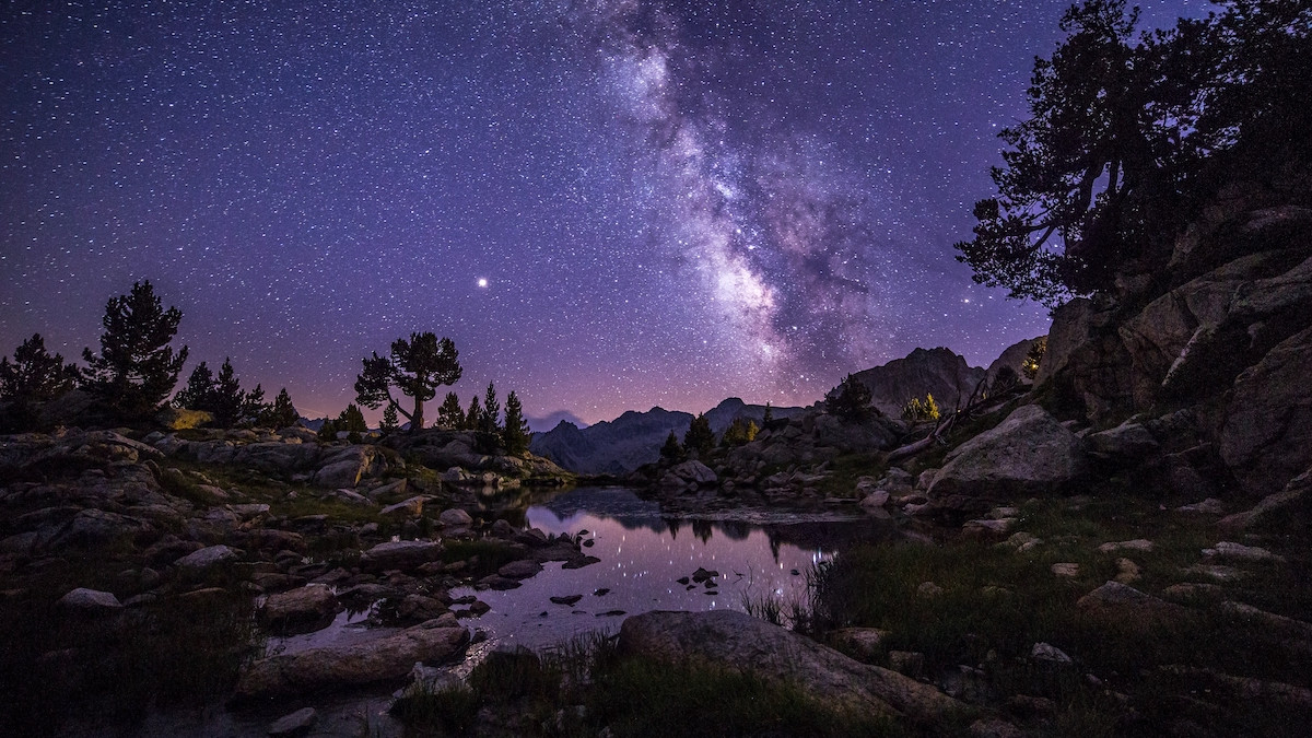 La Via Làctia des del refugi d'Amitges