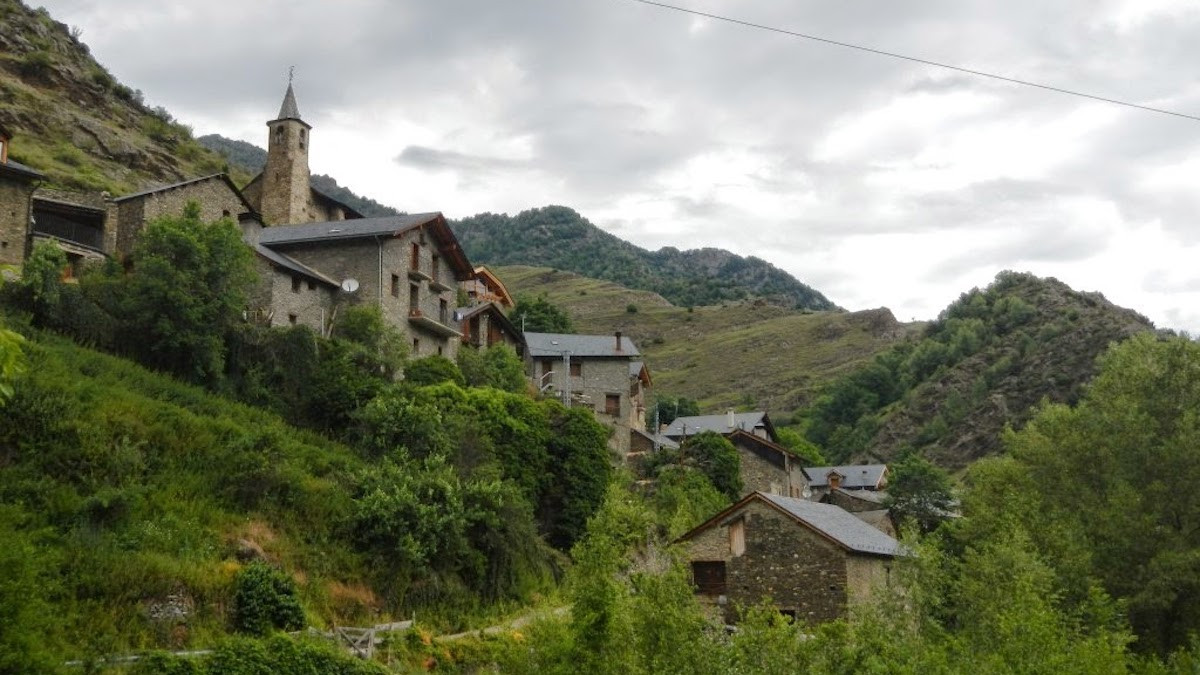 Imatge d'arxiu del poble de Baiasca