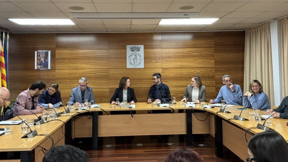 Imatge del ple de l'Ajuntament de Tremp del passat dilluns