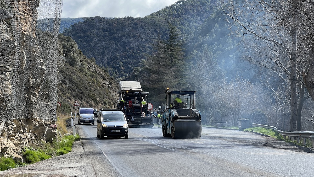 Obres a la carretera N-260 a l'Alt Urgell