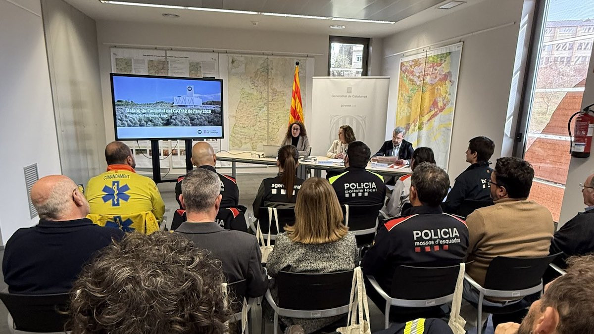 Imatge de la presentació de les dades a l'ICGC de Tremp