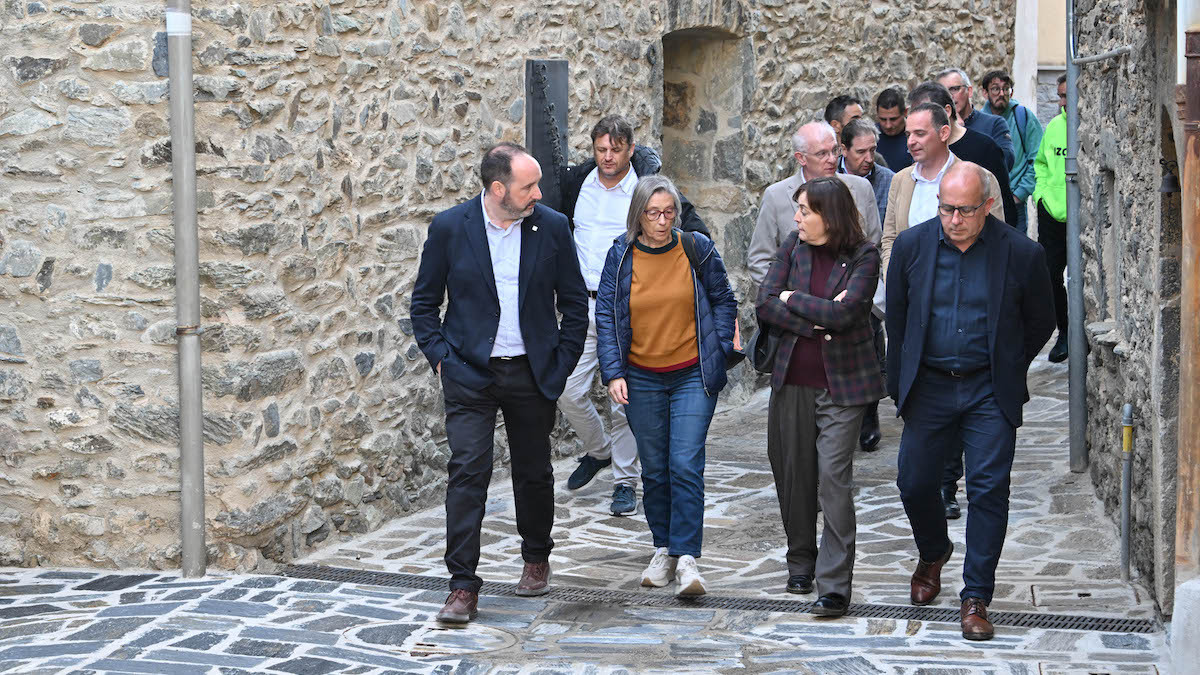 Sílvia Paneque, al Ripollès, durant la presentació dels ajuts