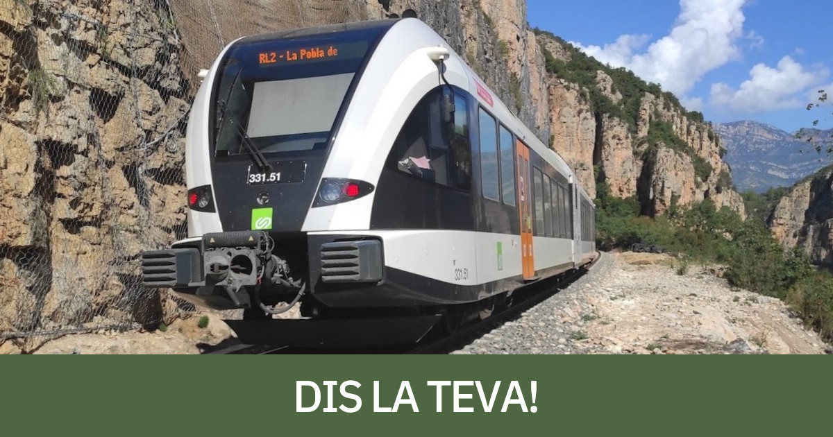 El tren de la Pobla, en una imatge d'arxiu