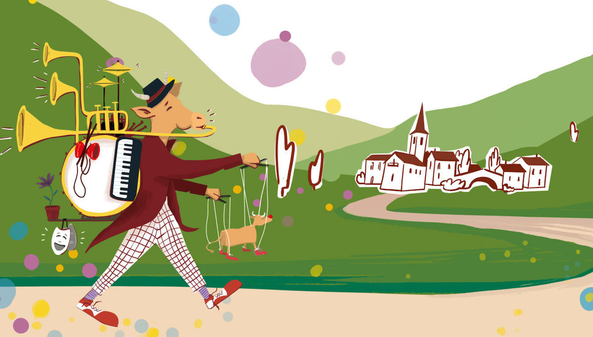 La vaca continua sent la icona del festival