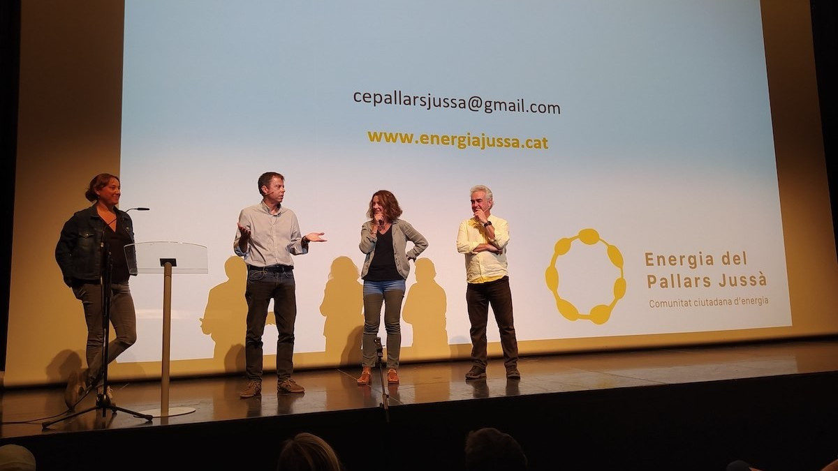 Imatge de la presentació a Tremp, el 2022, de la comunitat energètica pallaresa