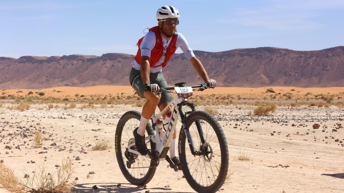 Albert Sànchez, en una imatge de l'edició de l'any passat de la Titan Desert