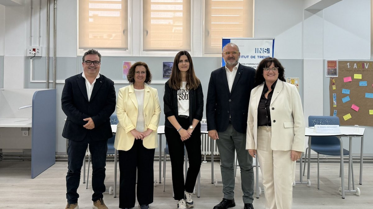 Imatge de la presentació del nou IFE a l'Institut de Tremp